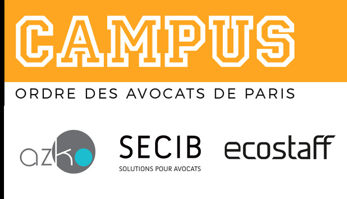 Nous serons présents à Campus Paris 2019, l'événément dédié à la formation des Avocats du 1er au 5 juillet à l'EFB et la Maison de la Chimie.